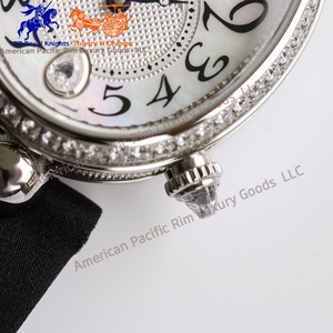 Bre-guet Antique Sport Luxury Quartz <b>Watch</b> for Women Genuine Leather Band Oval <b>Case</b> Crystal Dial Analog Display Ronda - Product Image 5