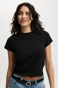 OEM Custom Logo grafico stampato <span class=keywords><strong>bianco</strong></span> Y2K t-shirt in cotone <span class=keywords><strong>Crop</strong></span> <span class=keywords><strong>Top</strong></span> per le donne Baby Girl Cropped t-shirt produttore all'ingrosso - Product Image 5