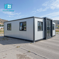 Maison préfabriquée mobile pliable de 20 pieds, modulable en 2, 3 ou 4 chambres, pour hôtel ou bar - Prix compétitifs