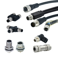Connecteur mâle-femelle de câble M12 moulé sur mesure, 3 4 5 8 12 17 broches, capteur, éclairage extérieur, LED, étanche, fil d'aviation