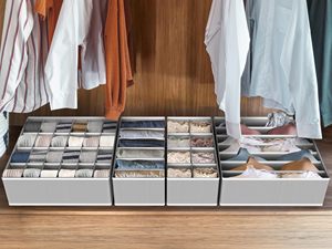 Boîtes de rangement pliables pour chaussettes, sous-vêtements, soutien-gorge, organiseur de tiroirs pour vêtements - Product Image 5