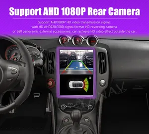 Navegador GPS con pantalla táctil, Radio de coche Android para reproductor inalámbrico CarPlay, mapas mundiales para Nissan 370Z Fairlady Z 350Z 08-2018 - Product Image 5