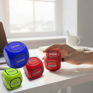Jouets promotionnels personnalisés en mousse PU en forme de dés, grands dés à remontée lente, anti-stress, doux, pour enfants et adultes - Product Image 3