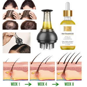 Applicateur d'huile capillaire Peigne <span class=keywords><strong>de</strong></span> <span class=keywords><strong>racine</strong></span> Massage du cuir chevelu Brosse à cheveux applicateur d'huile ou masseur <span class=keywords><strong>de</strong></span> cuir chevelu et soins <span class=keywords><strong>de</strong></span> la croissance des cheveux Brosse fluide pour la tête - Product Image 5
