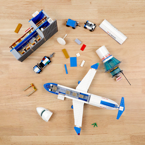 Jouet en plastique à assembler soi-même, avion de ligne de haute qualité, ensemble de briques de construction, jouet OEM personnalisé pour les enfants, idées de jouets - Product Image 5