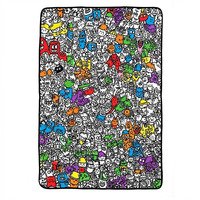 Couverture à colorier soi-même pour adultes, personnalisez votre couverture, kit en velours lavable et confortable pour un usage quotidien