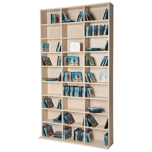 Étagère à livres réglable en bois, <span class=keywords><strong>meuble</strong></span> de rangement pour <span class=keywords><strong>CD</strong></span>, support de rangement multimédia, tour à DVD, étagère de présentation, cube - Product Image 2