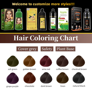 En Stock – Nouvelle Couverture Anti-Blanchiment Effet <span class=keywords><strong>Bulle</strong></span> Parfait – Cheveux Gris Châtain Foncé 420ml – Shampooing Colorant 3-en-1 KeratineQueen pour Cheveux Noirs - Product Image 6