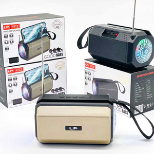 Altavoz Inalámbrico Portátil con Luces de Baile LP-V112, Altavoz Estéreo con Subwoofer, Sonido HiFi, Supergraves, <span class=keywords><strong>Radio</strong></span> FM/TF/USB/Luces - Product Image 6