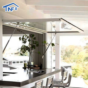 모던 디자인 알루미늄 합금 수직 슬라이딩 가스 스트럿 방음 및 방수 열 차단 창문 푸시업 어닝 - Product Image 2