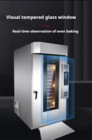 10 plateaux ou 15 plateaux Four rotatif à air chaud haute performance pour une cuisson commerciale efficace et uniforme