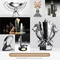 Trophée de récompense annuel de haute qualité, élégant et créatif pour les employés exceptionnels, en métal, fabriqué en Chine, nouvelle collection 2025, marque HDY