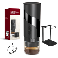 Machine à café électrique rechargeable MUYI pour voyage avec support pour machine à expresso portable et réservoir d'eau en plastique