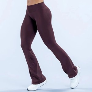 Nouveaux Leggings de Sport pour Femme Impact Flares Scrunch <span class=keywords><strong>Booty</strong></span>, Sans Couture, pour Fitness, Entraînement et Yoga, Anti-transparence lors des Squats, Pantalon Évasé Tendance - Product Image 3