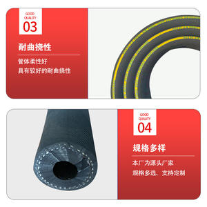 Manguera de Chorro de Arena Negra de Alta Presión Henglixin, Resistente al Desgaste y Eliminación de Óxido para Uso en Astilleros, Mangueras de Goma Fabricadas - Product Image 4