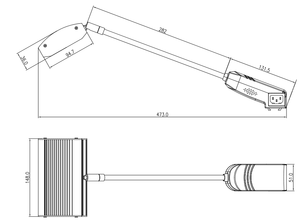 מסדרון מסבך מסבך תצוגת תאורה מערכת Led דוכן זרוע תא נייד תערוכה 25w אור לתערוכות מכירה - Product Image 6