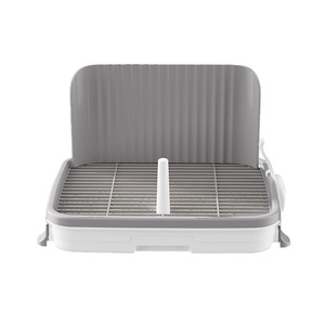 Bac à litière pour chien 51x37x31cm, anti-escalade, aide à l'apprentissage de la propreté pour animaux de compagnie avec tiroir intégré - Product Image 5