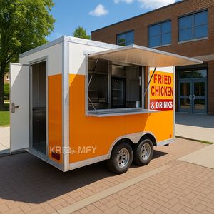 2025 Stainless Steel FoodFood Truck Coffee Fast Bbq <b>Camping</b> Trailer Multifunction Food Cart - Product Image 6