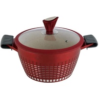 Ensemble de Casseroles à frites avec revêtement en marbre rose, 9 pièces, sans PFOA, haute qualité, antiadhésif