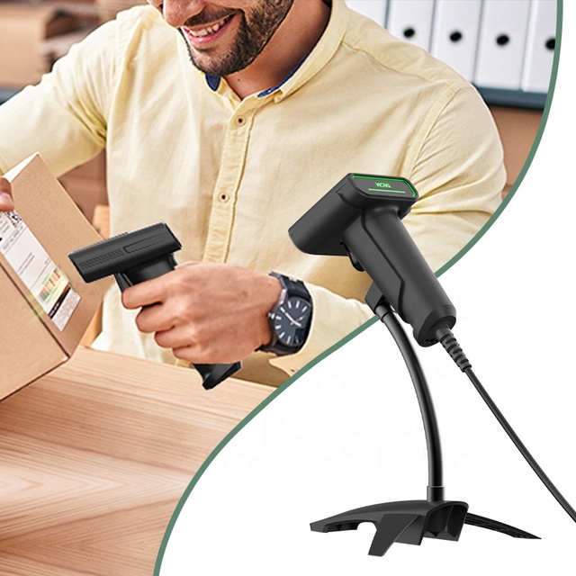 Warehouse System Bar Code Reader Qr Code 2d Wired Barcode Scanner for Inventory