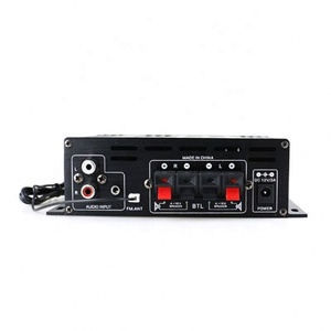 AK380 12V เครื่องขยายเสียงคาราโอเกะโฮมเธียเตอร์เครื่องขยายเสียง 2 ช่องบลูทูธเข้ากันได้กับเครื่องขยายเสียงคลาสดี USB/SD อินพุต AUX - Product Image 6