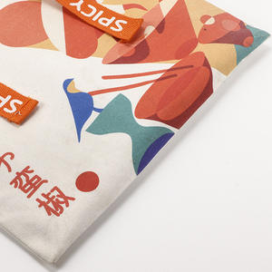 Custom Organic Cotton <b>Drawstring</b> <b>Bag</b> <b>Small</b> Plain Recycled Canvas <b>Bags</b> with Logo for Shopping - Product Image 4