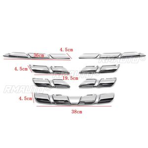 7 piezas para Renault Kadjar 2015 2016 2017, cubierta de rejilla delantera, moldura cromada ABS, adorno protector para el capó, adhesivo. - Product Image 3