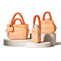 Sac isotherme souple Everich Puffer, sac à déjeuner thermique en Taslon avec poignée rembourrée et petite pochette, OEM ODM imperméable