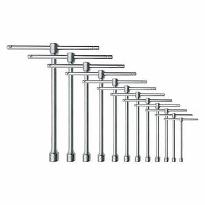 Clés hexagonales Usag 1/4 po en acier au chrome-vanadium de qualité industrielle, longueur 3 3/8 po, ensemble chromé - Product Image 1