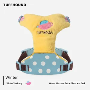 Nouveau harnais pour chien avec laisse, accessoires pour animaux de compagnie pour la marche en plein air, harnais pour chiot, laisse réglable à rayures pour chien - Product Image 6