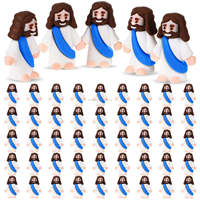 Figurines de Jésus en vrac, mini décorations de Pâques 3,5x3cm, grande taille, éclairage festif identique à Amazon