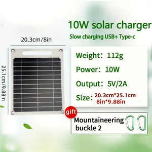 Cargador Solar portátil de 20/40W de alta eficiencia, paneles solares, Panel Solar Flexible para acampar al aire libre, Panel Solar portátil - Product Image 6