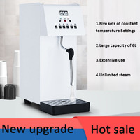 Machine à vapeur à lait professionnelle 6L, chauffe-eau électrique, mousseur à lait de haute qualité 2500W pour bubble tea