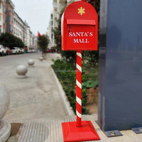 Boîte aux lettres de Noël NINI, boîte aux lettres décorative en métal style nordique, boîte aux lettres de Père Noël