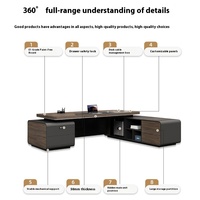 Ensemble de chaises de bureau de luxe léger haut de gamme simple et moderne pour bureau Villa President Chairman Boss Table