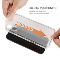 Heybingo 2in1 protecteur d'écran anti-poussière HD anti-choc rapide bâton verre Film protecteur et coque de téléphone pour tous les téléphones