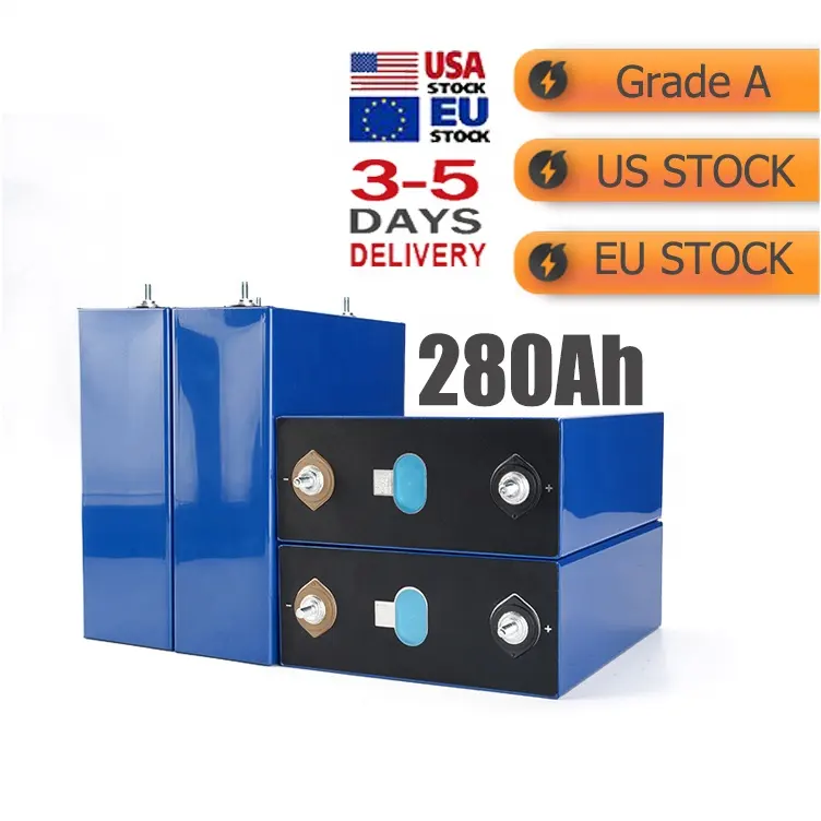 Europe US Stocks 280Ah Lifepo4 Grade A EV LF280K 6000 cycles Cell 310AH Lifepo4 battery 3.2V Lithium Ion Phosphate Batteries