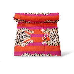 Tissu en coton imprimé Cotsiler, largeur 42 pouces, léger, motif animalier, couleur 7, pour robes d'été - Product Image 1