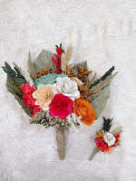 Bouquet de mariée en fleurs séchées Sola, écologique, multi-usage, diffuseur d'aromathérapie Naturecho Studion, décoration pour la mariée