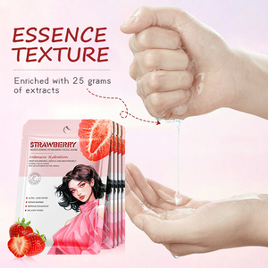 Nhãn hiệu riêng Bioaqua dâu tây dưỡng ẩm mặt nạ dưỡng ẩm Mặt nạ chăm sóc da làm mới da-Làm sống lại mặt nạ cô gái - Product Image 5