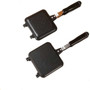 Doppelseitige Bratpfanne aus Aluminium legierung Gegrillter Käse hersteller Antihaft-Sandwich Toaster Maker Flip <span class=keywords><strong>Grill</strong></span> pfanne zum Frühstück Panini - Product Image 3