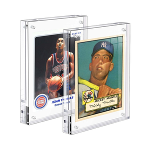 Cadre d'affichage magnétique en acrylique transparent double couche pour cartes de collection Pokémon, de basketball et de baseball - Product Image 6