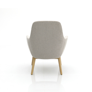 Fauteuil de salon moderne en cuir PU souple pour hôtel, fauteuil de club, fauteuil de détente blanc, fauteuil d'appoint - Product Image 6