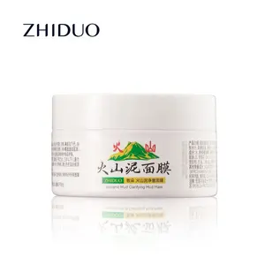 ZHIDUO Hot sales face skin care moisturizing whitening firming oil control mud facial mask Volcanic Mud Clarifying Mud Mask