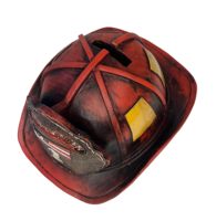 Pompier casque chapeau tirelire pompier épargne tirelire caserne de pompiers décor personnalisé pompier cadeaux