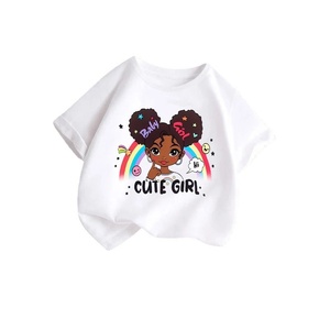 <span class=keywords><strong>T</strong></span>-<span class=keywords><strong>shirt</strong></span> per bambini con stampa di ragazze carine, top estivi casual con scollo rotondo e maniche corte per ragazze, abbigliamento per bambini - Product Image 4