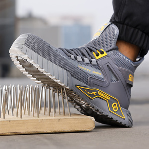 Scarpe Antinfortunistiche da Uomo con Suola in Gomma Resistente ad Acidi e Alcali, Punta Rinforzata, Resistenti all'Usura, per Uso in Impianti Chimici - Product Image 2