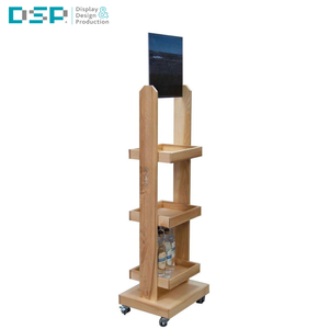 Exhibidor de Madera de 4 Niveles para Piso, Fabricado en Vietnam, para Tiendas Minoristas, Exhibición de Cosméticos y Joyería - Product Image 3