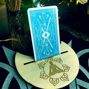 Soporte de Madera Hecho a Mano para Cartas de la Muerte, Decoración de Adivinación, Accesorios para Cartas del <span class=keywords><strong>Tarot</strong></span>, Exhibición para Altar - Product Image 5