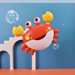 Machine à bulles électrique DWI Dowellin en forme de <span class=keywords><strong>crabe</strong></span>, jouet de bain pour bébé, machine à savon pour baignoire, fabricant automatique de bulles, jouet <span class=keywords><strong>crabe</strong></span> mural pour bébé - Product Image 2